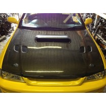 1999 SUBARU IMPREZA WRX STI CLASSIC GENUINE CARBON FIBRE BONNET COMPLETE - JDM