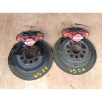 SUBARU IMPREZA WRX STI TYPE R CLASSIC REAR 2 POT CALIPERS DISCS AND PADS - JDM