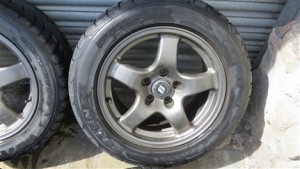GENUINE NISSAN SKYLINE R32 GTR OEM ALLOY WHEELS WITH TYRES